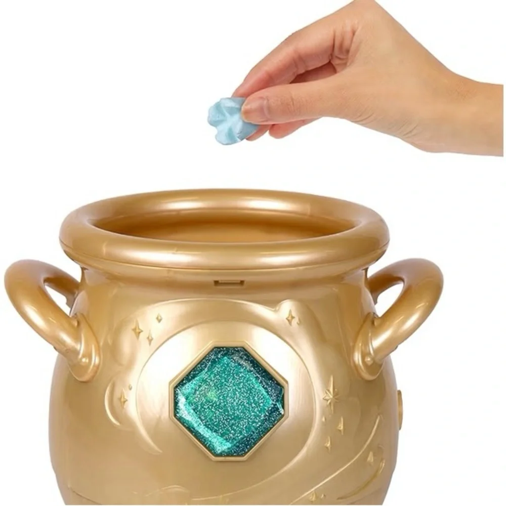 Magic Mixies Magical Cauldron with Plush Toy - Gold and Blue - Picture 4 of 7